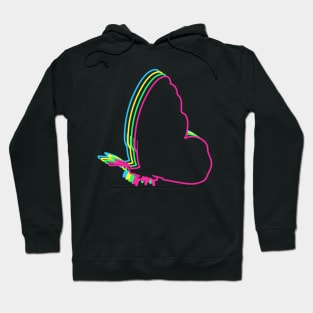 Butterfly 80s Neon Hoodie